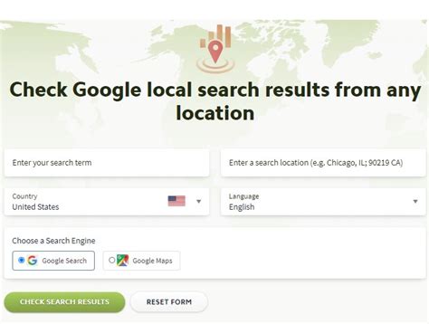 Local Search Results Checker Local Search Results Checker Google Results Checker Tool